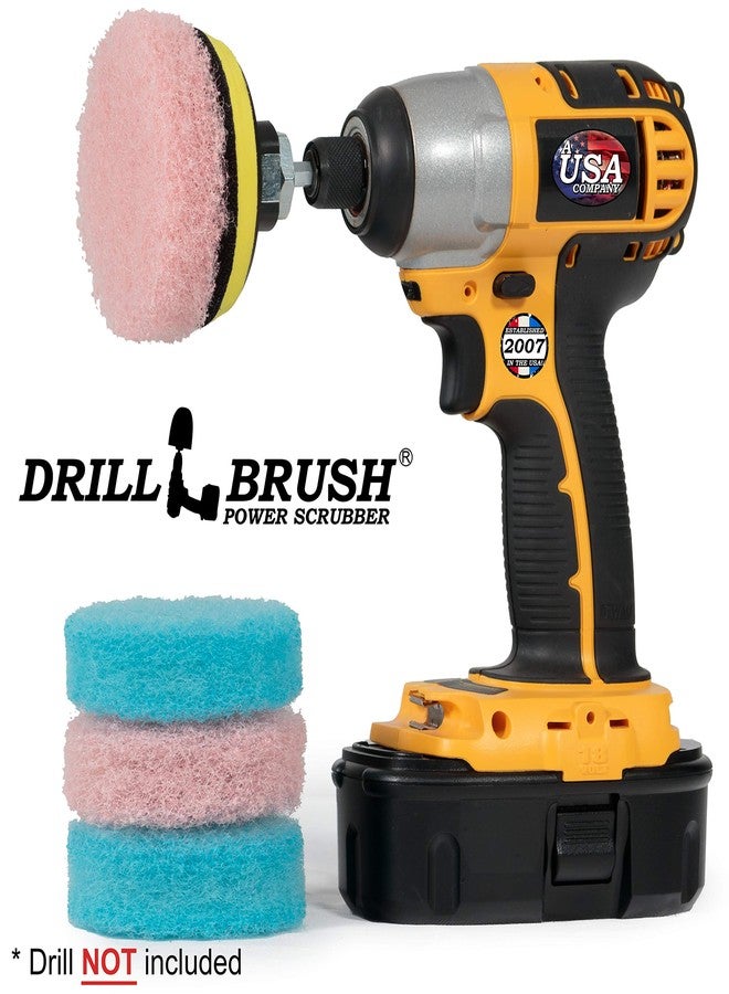 Drillbrush Power Scumbusting Scrubbing Pads Bathroom Surfaces Shower Tubs Tile - Image 4